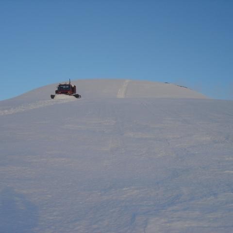 Troðarinn á niðurleið.