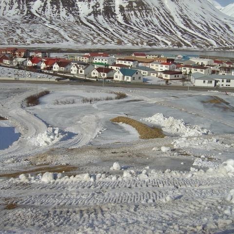 Hluti brautarstæðisins í göngunni