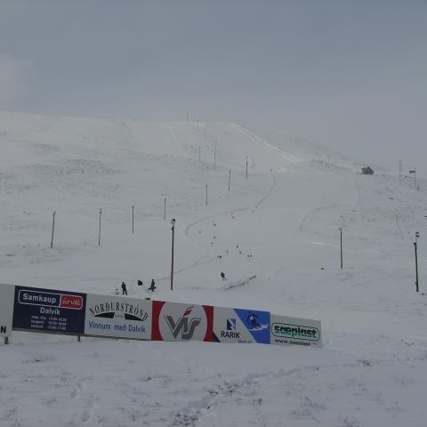 Böggvisstaðafjall í dag 1. apríl.