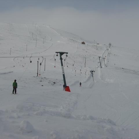 Böggvisstaðafjall í dag 1. apríl.